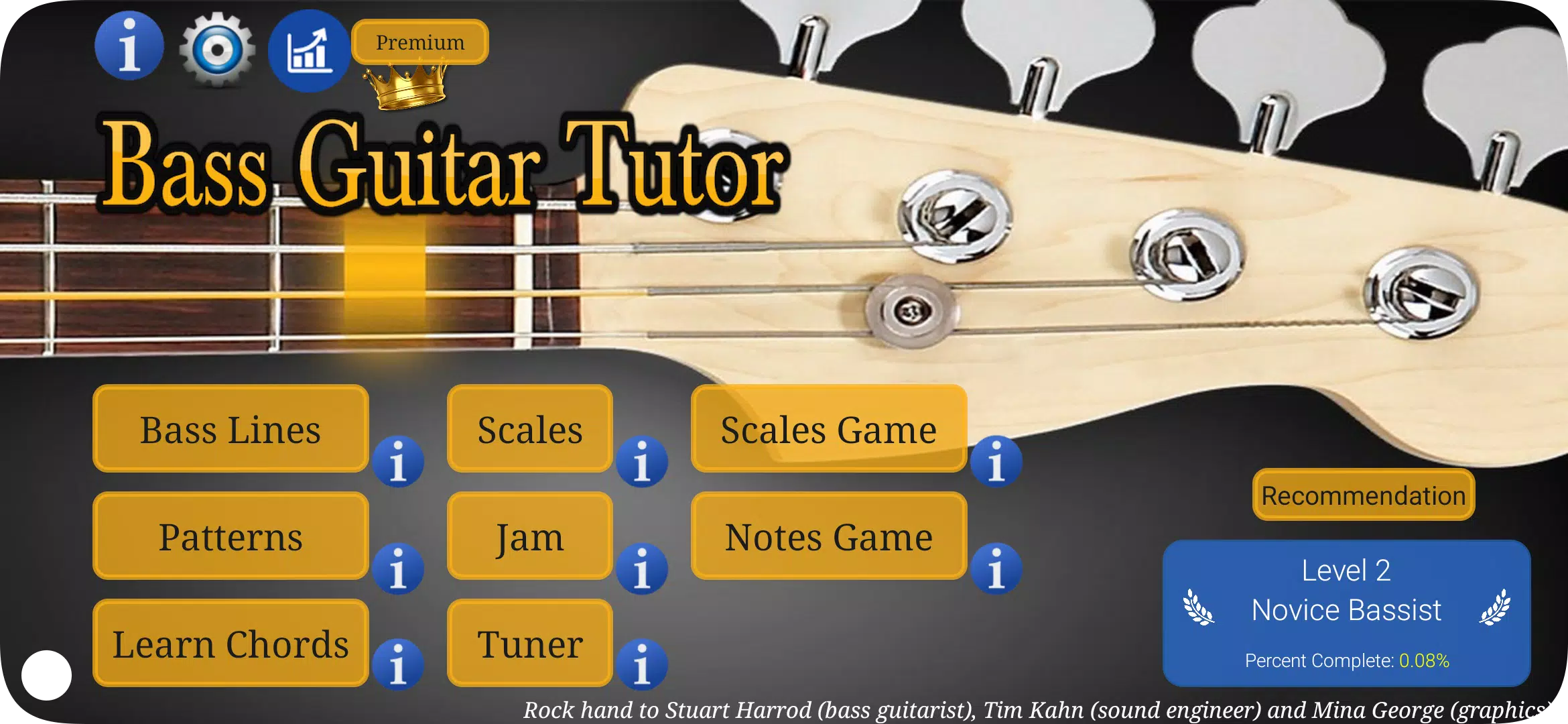 Bass Guitar Tutor Screenshots