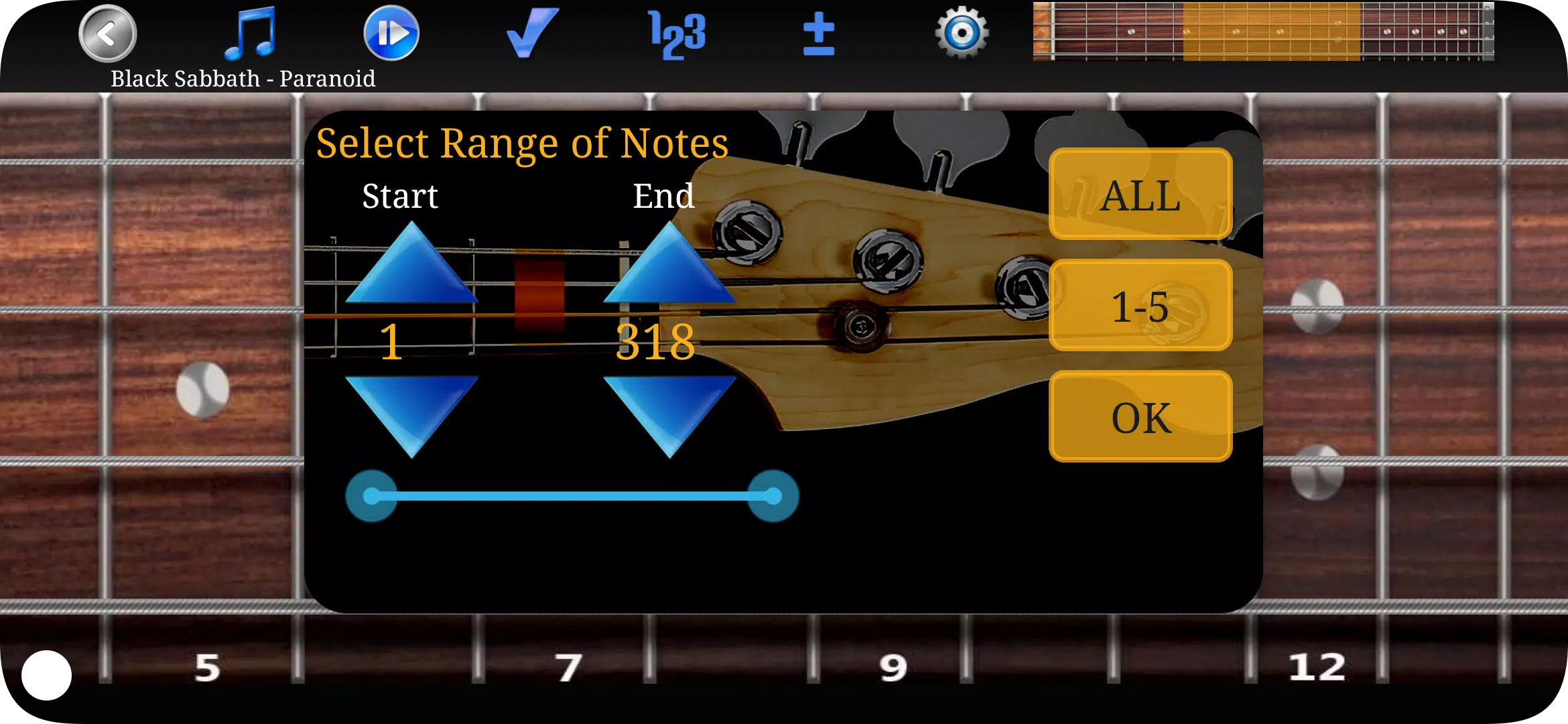 Bass Guitar Tutor Screenshots