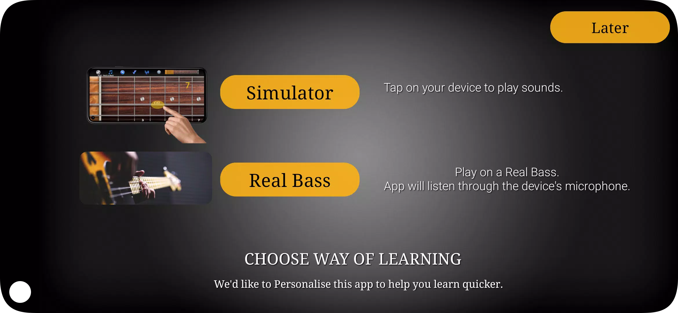 Bass Guitar Tutor Screenshots