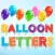 Balloon Letters and Numbers Sticker Pack
