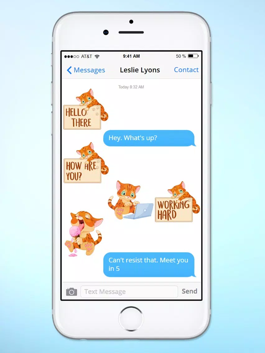Cute Kitten Messages Sticker Pack iPad Screenshots