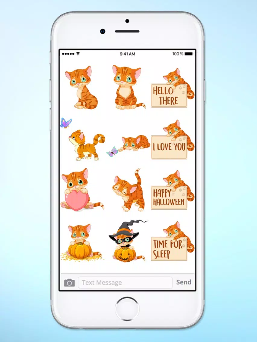 Cute Kitten Messages Sticker Pack iPad Screenshots