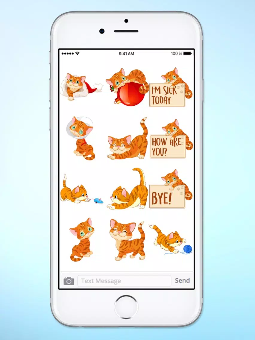 Cute Kitten Messages Sticker Pack iPad Screenshots