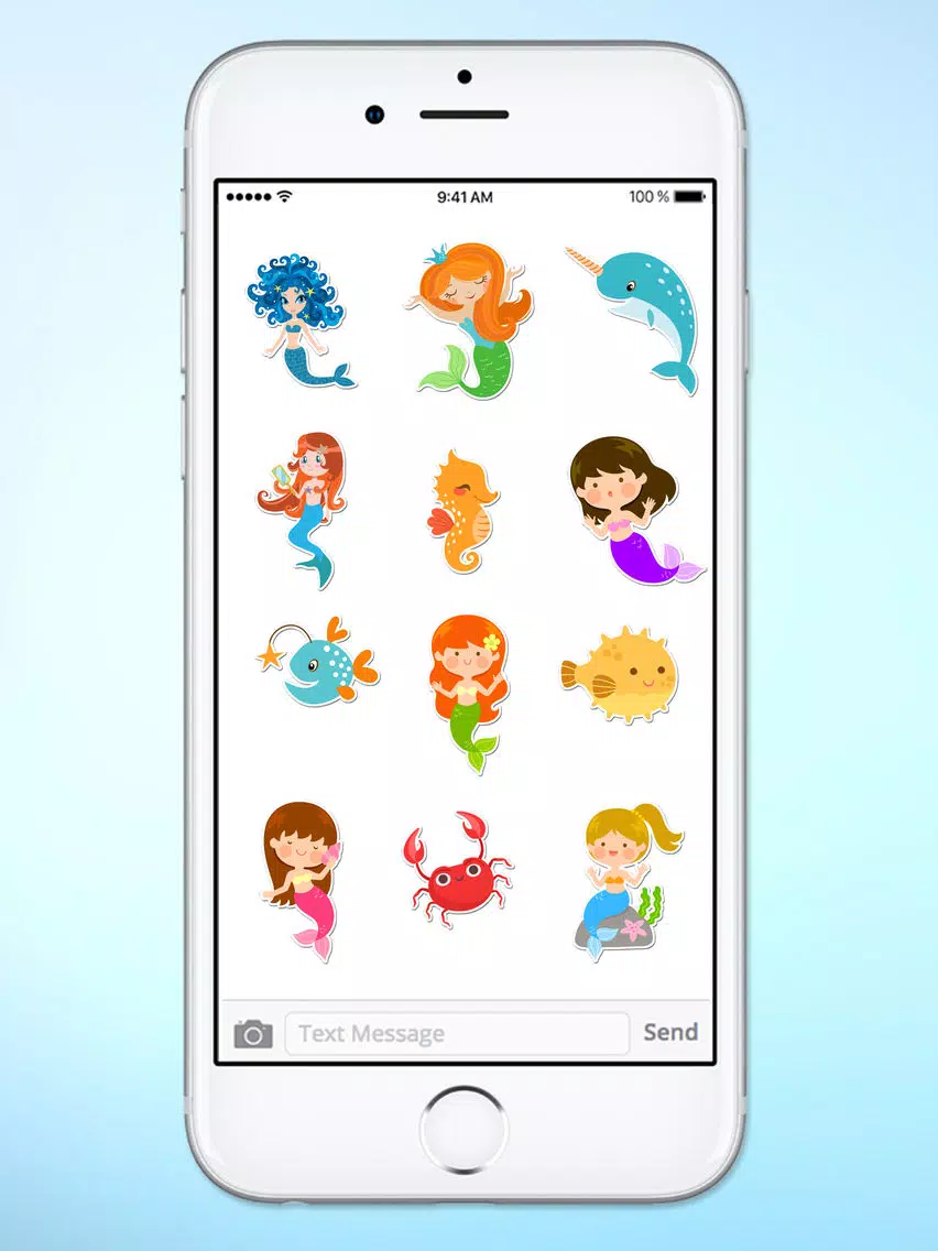 Magical Mermaids & Under Sea Friends Sticker Pack iPad Screenshots