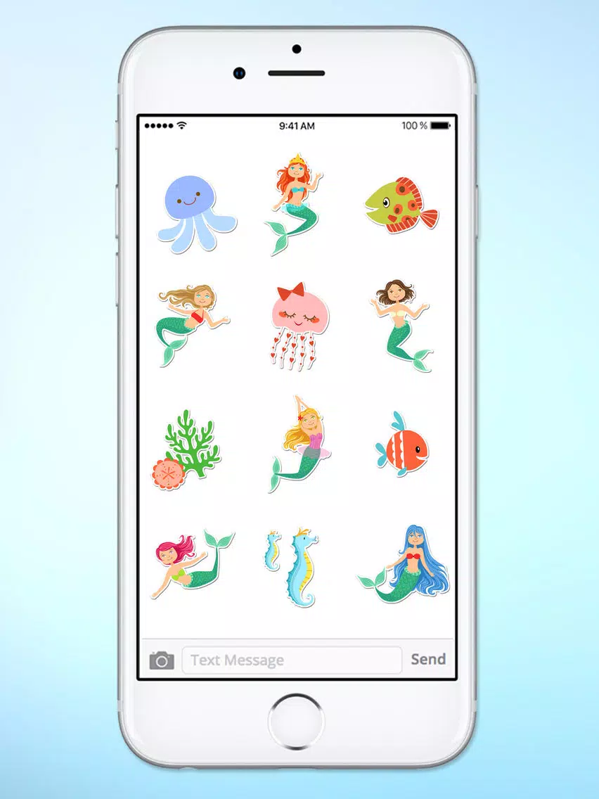 Magical Mermaids & Under Sea Friends Sticker Pack iPad Screenshots