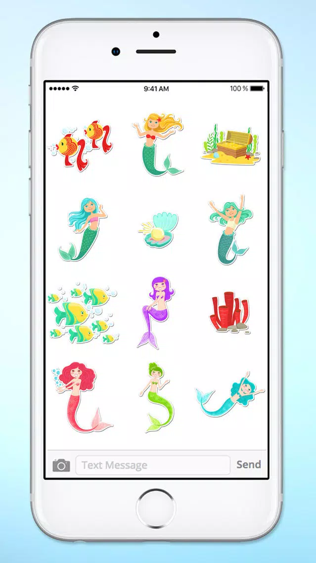 Magical Mermaids & Under Sea Friends Sticker Pack Screenshots