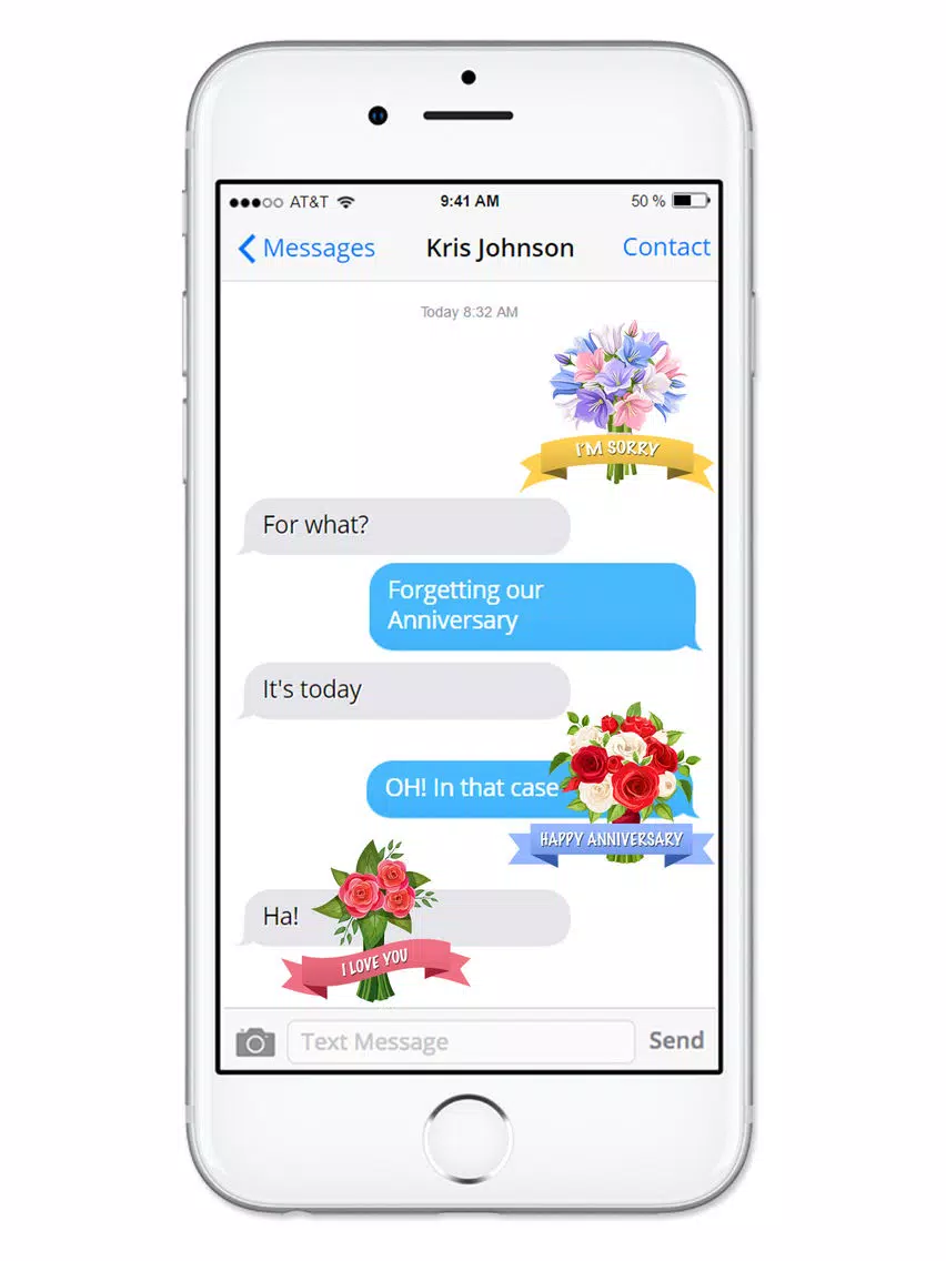 Send Flowers & Messages Sticker Pack iPad Screenshots