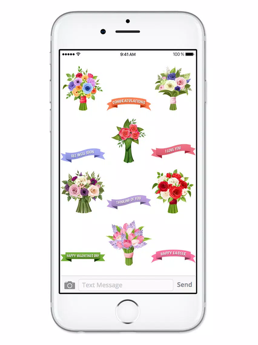 Send Flowers & Messages Sticker Pack iPad Screenshots