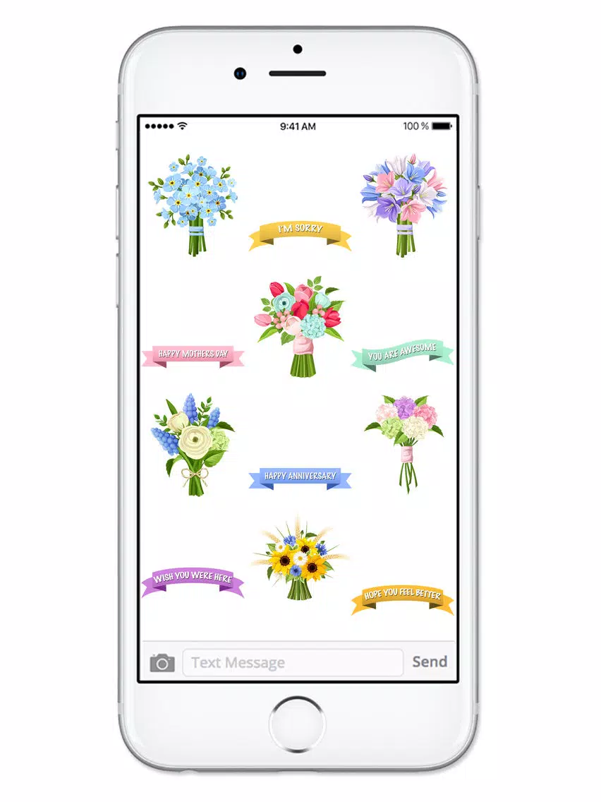 Send Flowers & Messages Sticker Pack iPad Screenshots