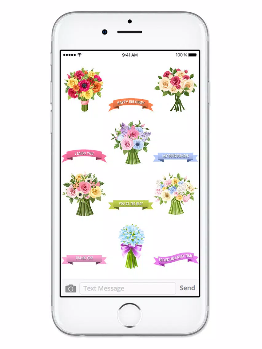 Send Flowers & Messages Sticker Pack iPad Screenshots