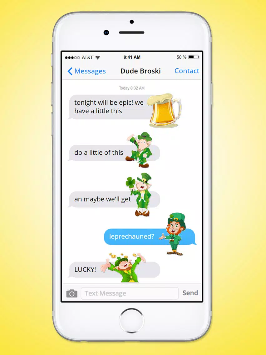 St Patricks Day Leprechaun and Beer Sticker Pack iPad 스크린샷