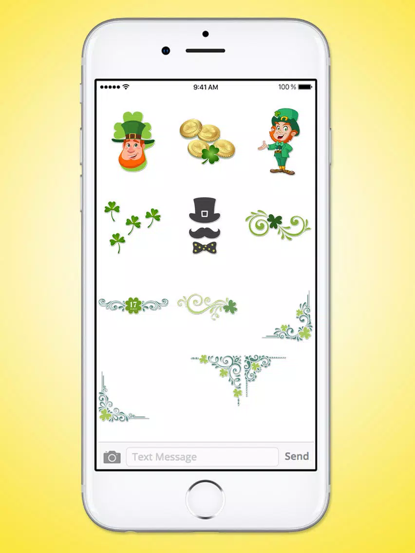 St Patricks Day Leprechaun and Beer Sticker Pack iPad 스크린샷