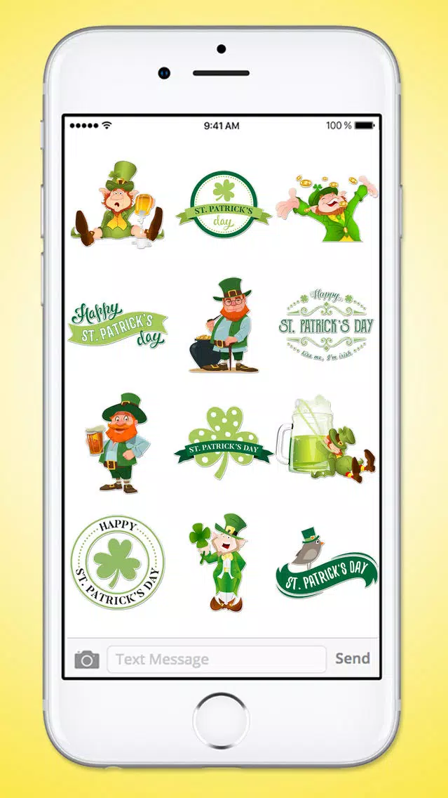 St Patricks Day Leprechaun and Beer Sticker Pack 스크린샷