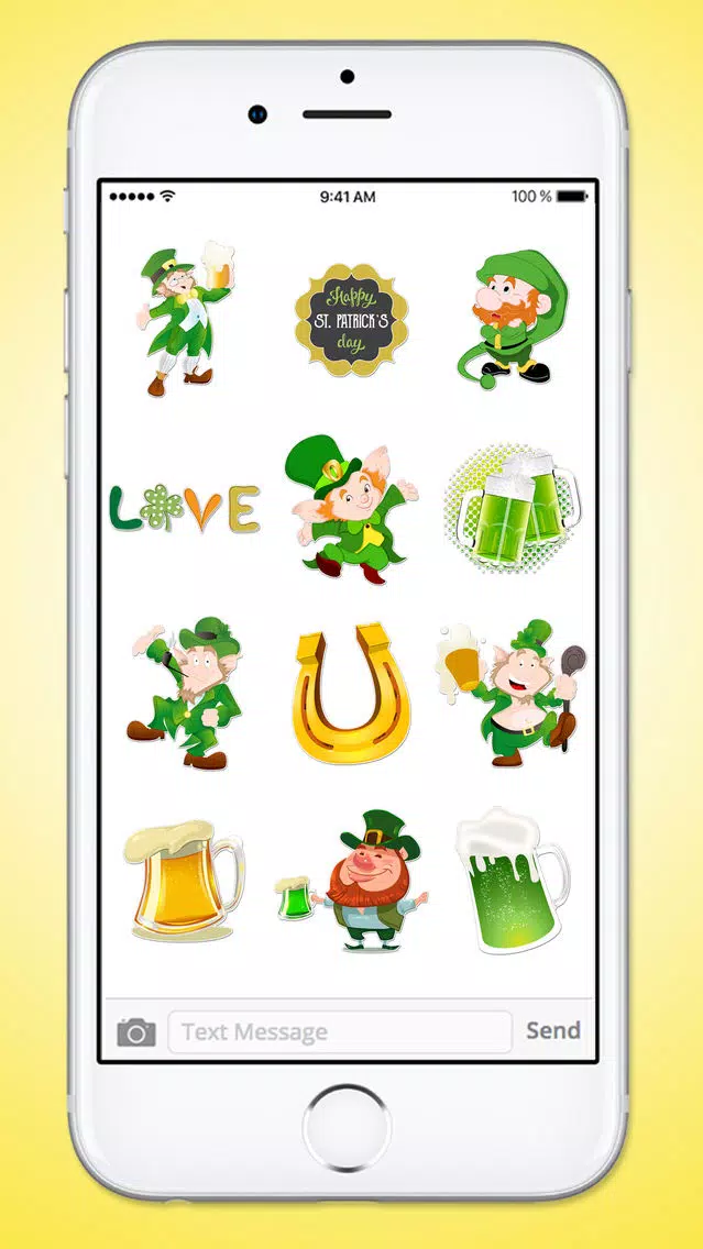 St Patricks Day Leprechaun and Beer Sticker Pack 스크린샷