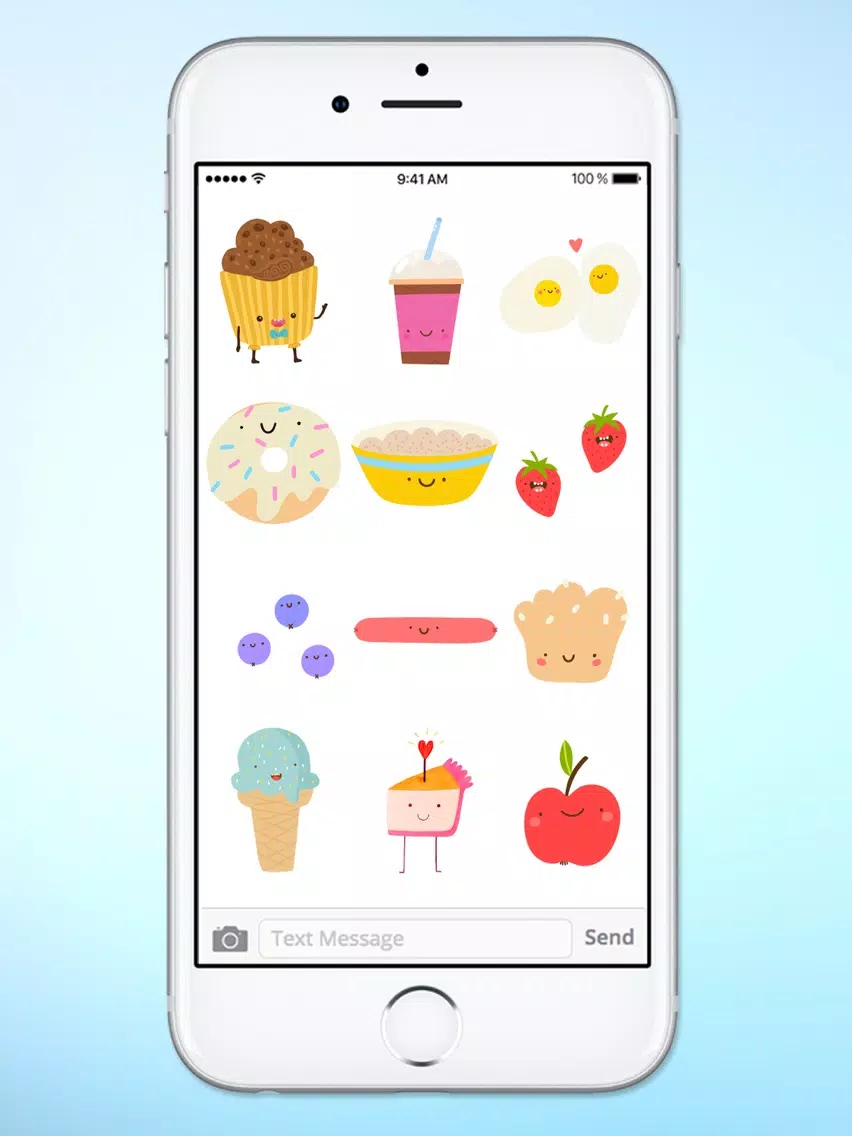 Screenshot di Super Cute Food Sticker Pack iPad