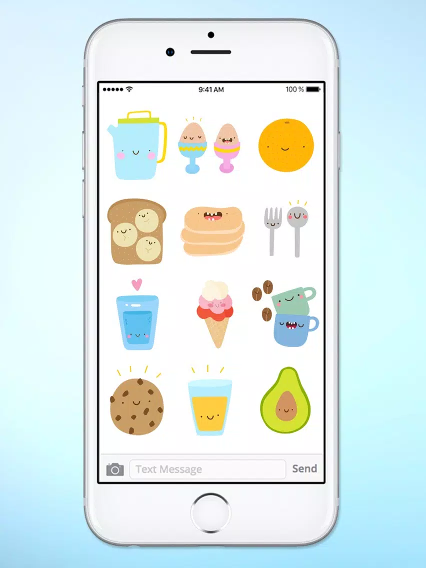 Screenshot di Super Cute Food Sticker Pack iPad
