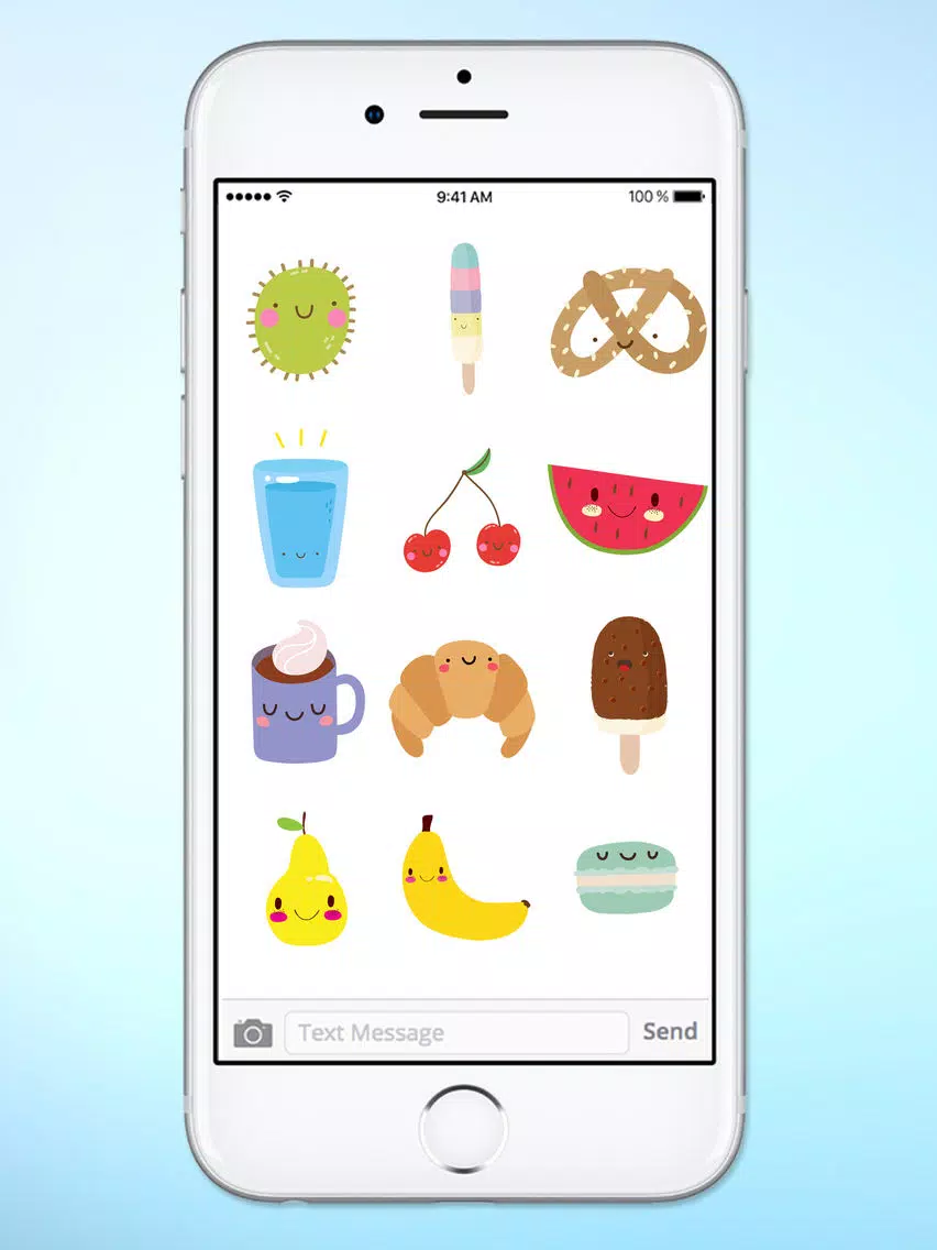 Screenshot di Super Cute Food Sticker Pack iPad