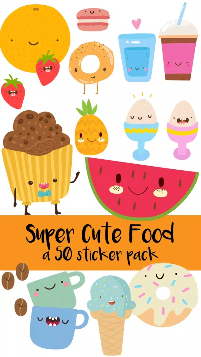 Screenshot di Super Cute Food Sticker Pack