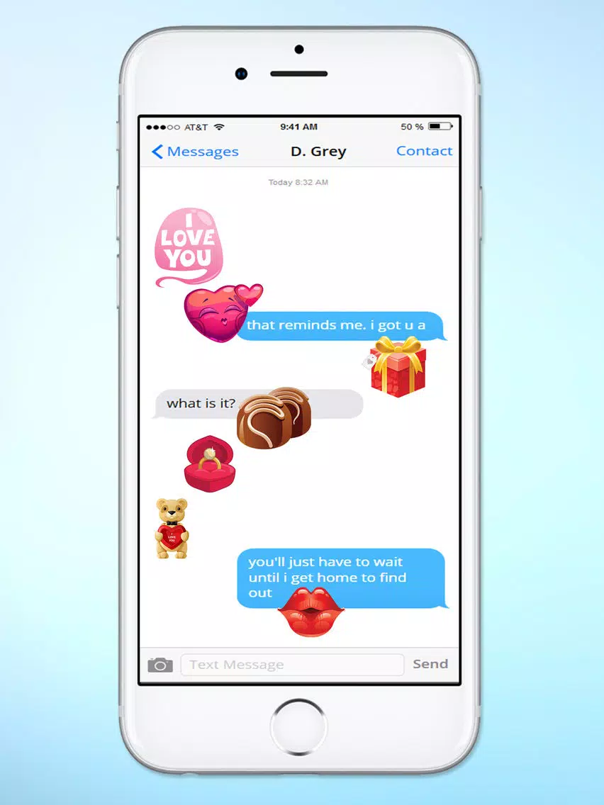 Valentines Day Love and Romance Sticker Pack iPad Screenshots
