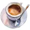 I Love Coffee Watercolor Sticker Pack