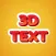 Text Font: 3D Text on Photo