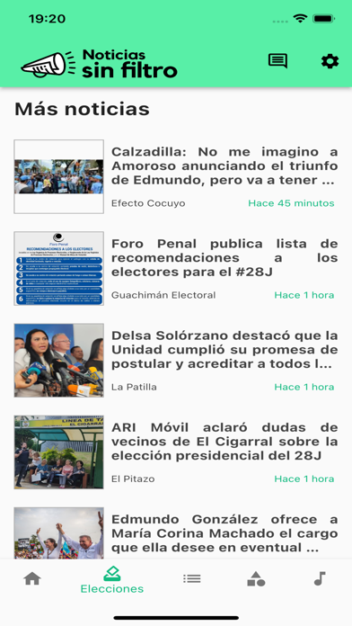 Captures d'écran de Noticias Sin Filtro