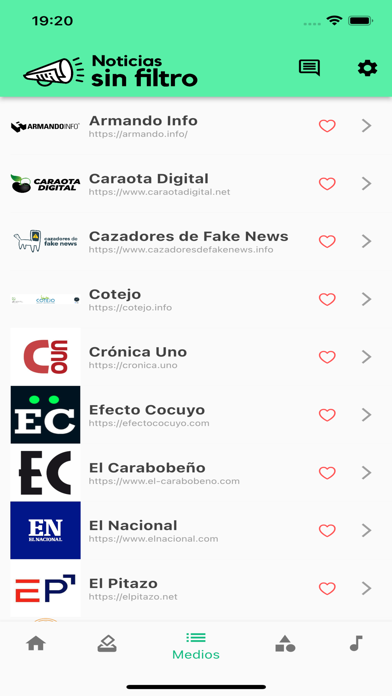 Captures d'écran de Noticias Sin Filtro