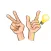 Awesome Hands Stickers - Men
