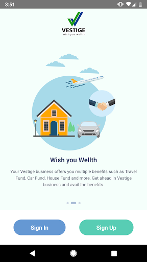 Vestige Online Shopping App Screenshots