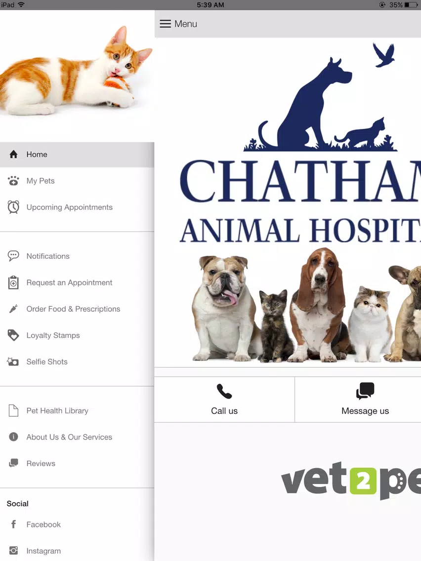Chatham Animal Hospital iPad Screenshots