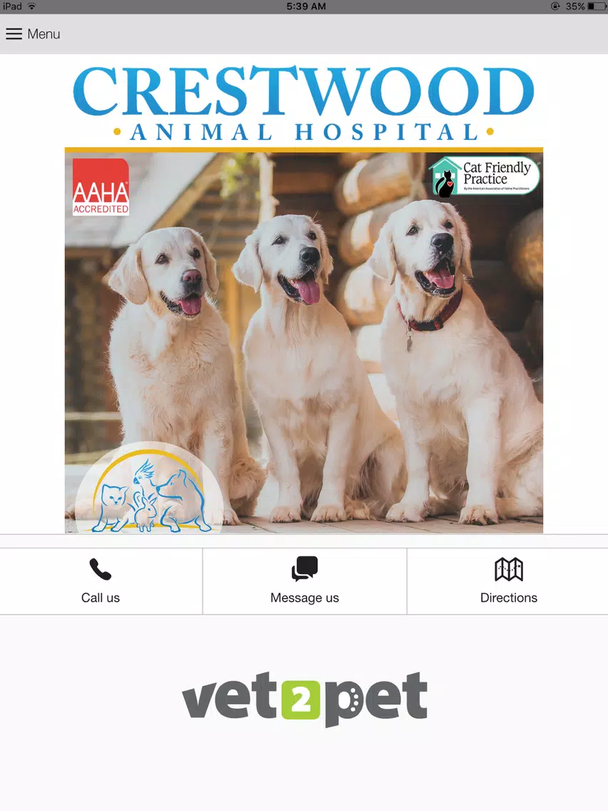 Crestwood Animal Hospital iPad Screenshots