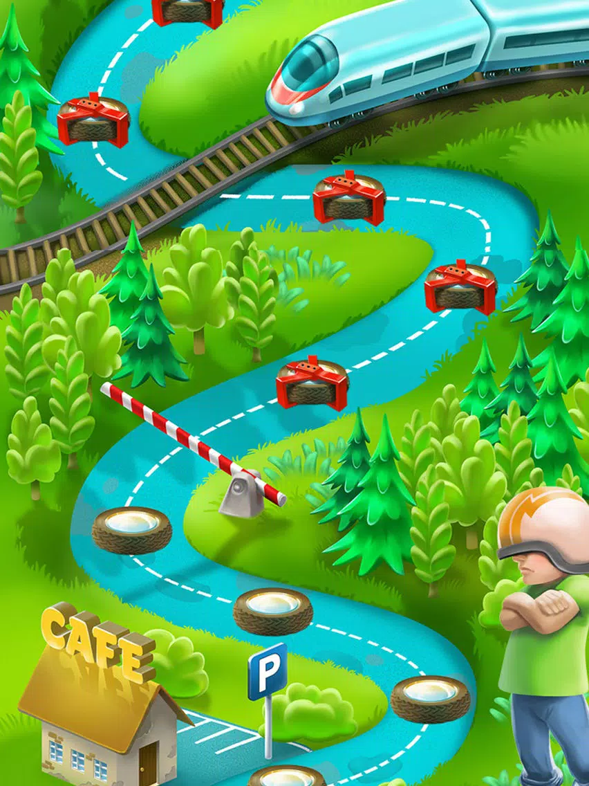 Tangkapan skrin Cars Puzzle Adventure Travel iPad