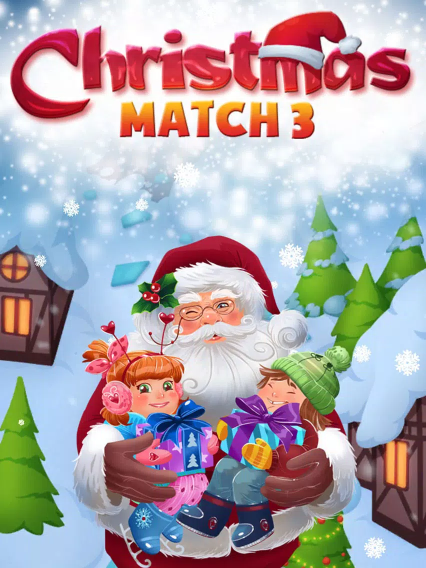 Tangkapan skrin Santa Christmas Match 3 Puzzle iPad