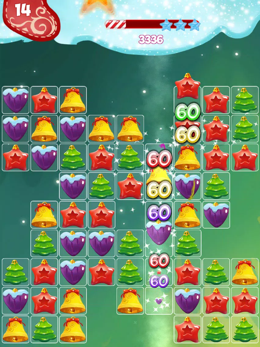 Tangkapan skrin Santa Christmas Match 3 Puzzle iPad