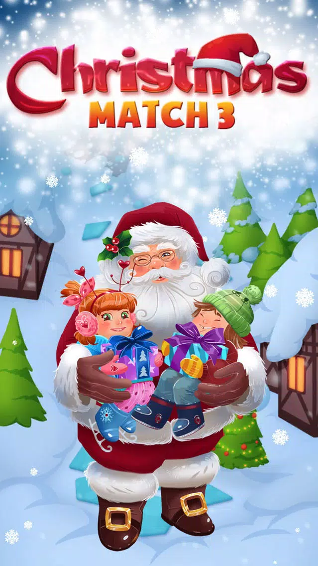 Tangkapan skrin Santa Christmas Match 3 Puzzle