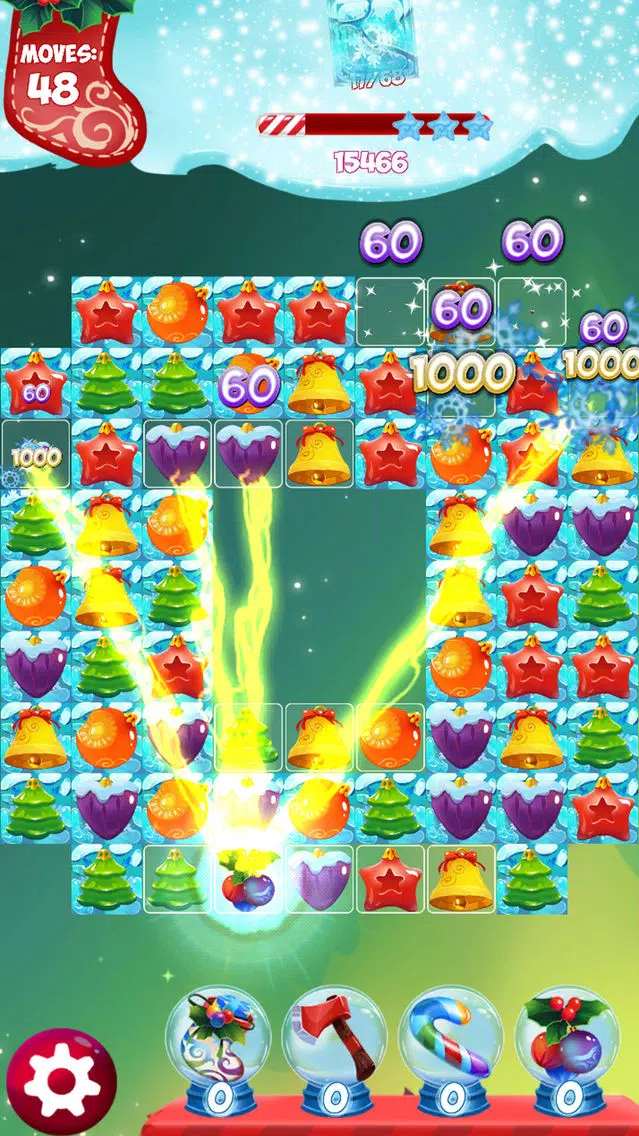 Tangkapan skrin Santa Christmas Match 3 Puzzle