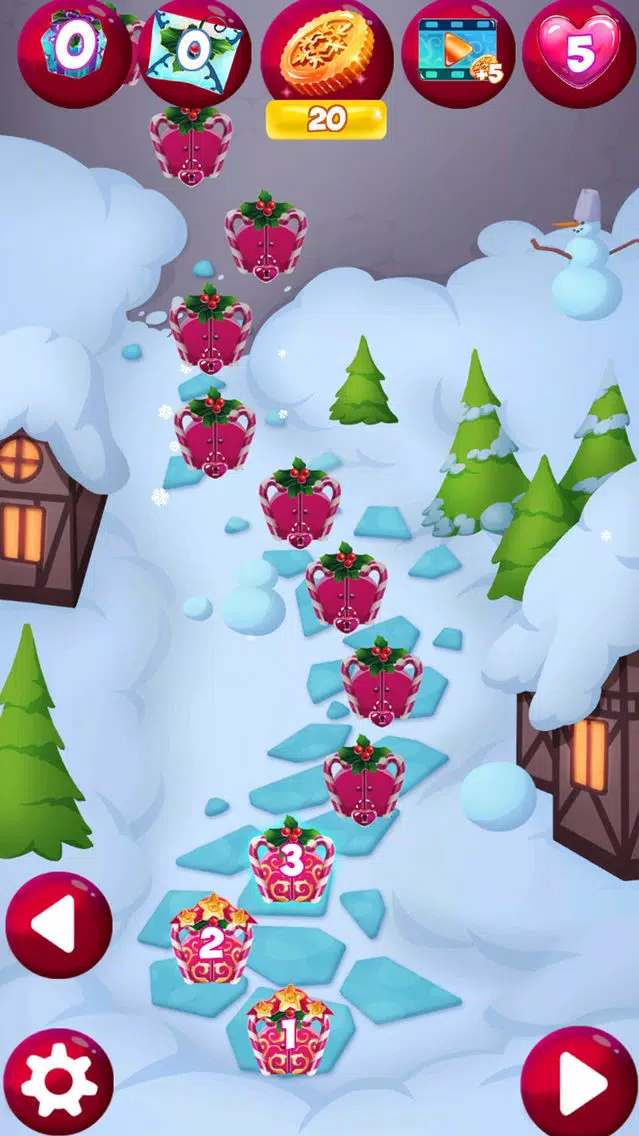 Tangkapan skrin Santa Christmas Match 3 Puzzle