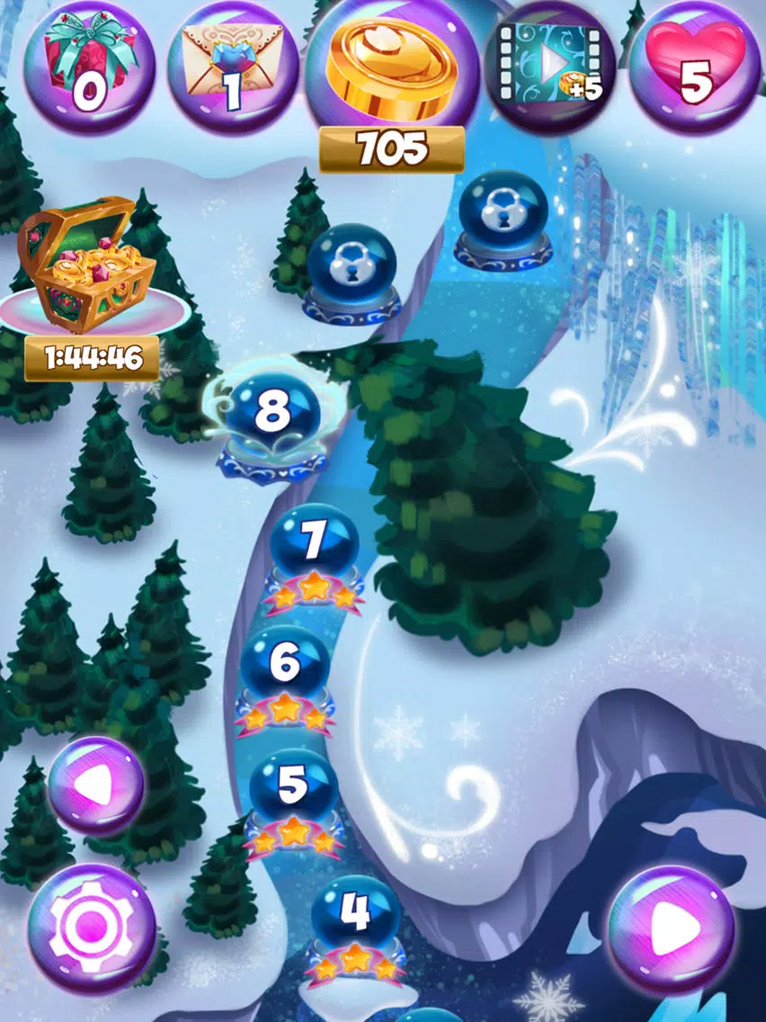 Bunny Frozen Jewels Match 3 iPad Screenshots