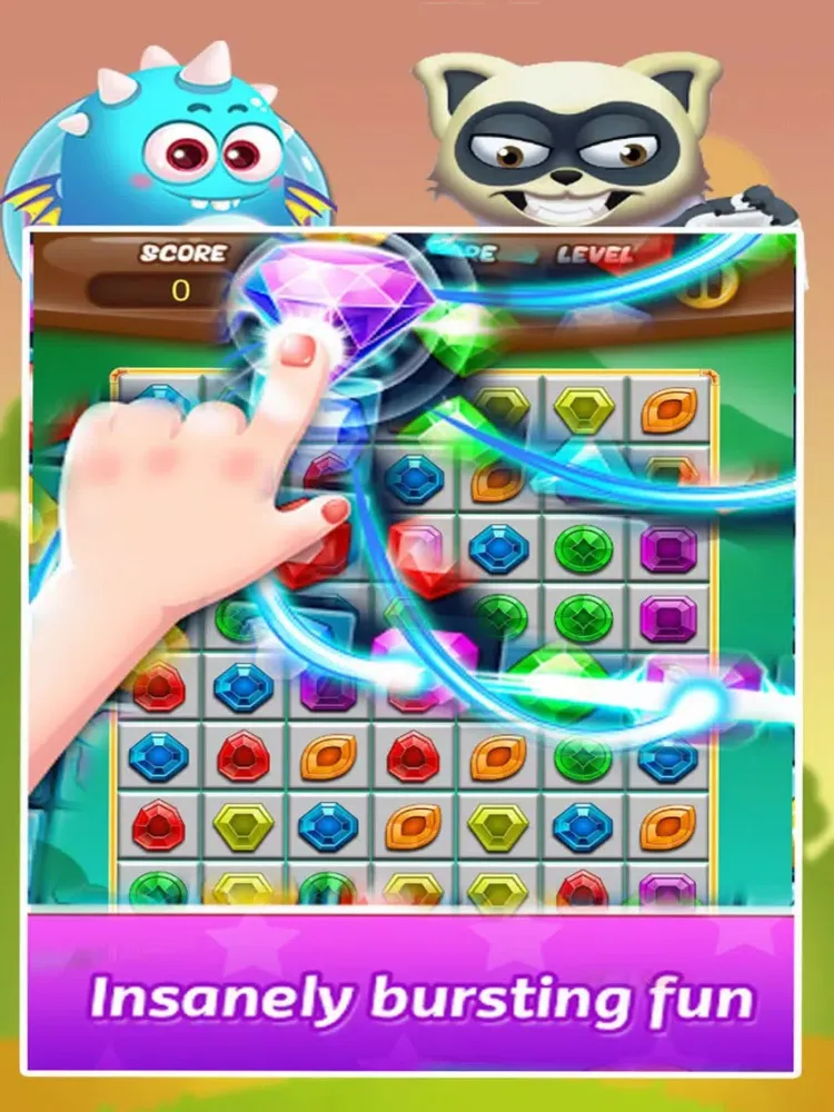 Jewel Splash - Puzzle Jewels Mania iPad Screenshots