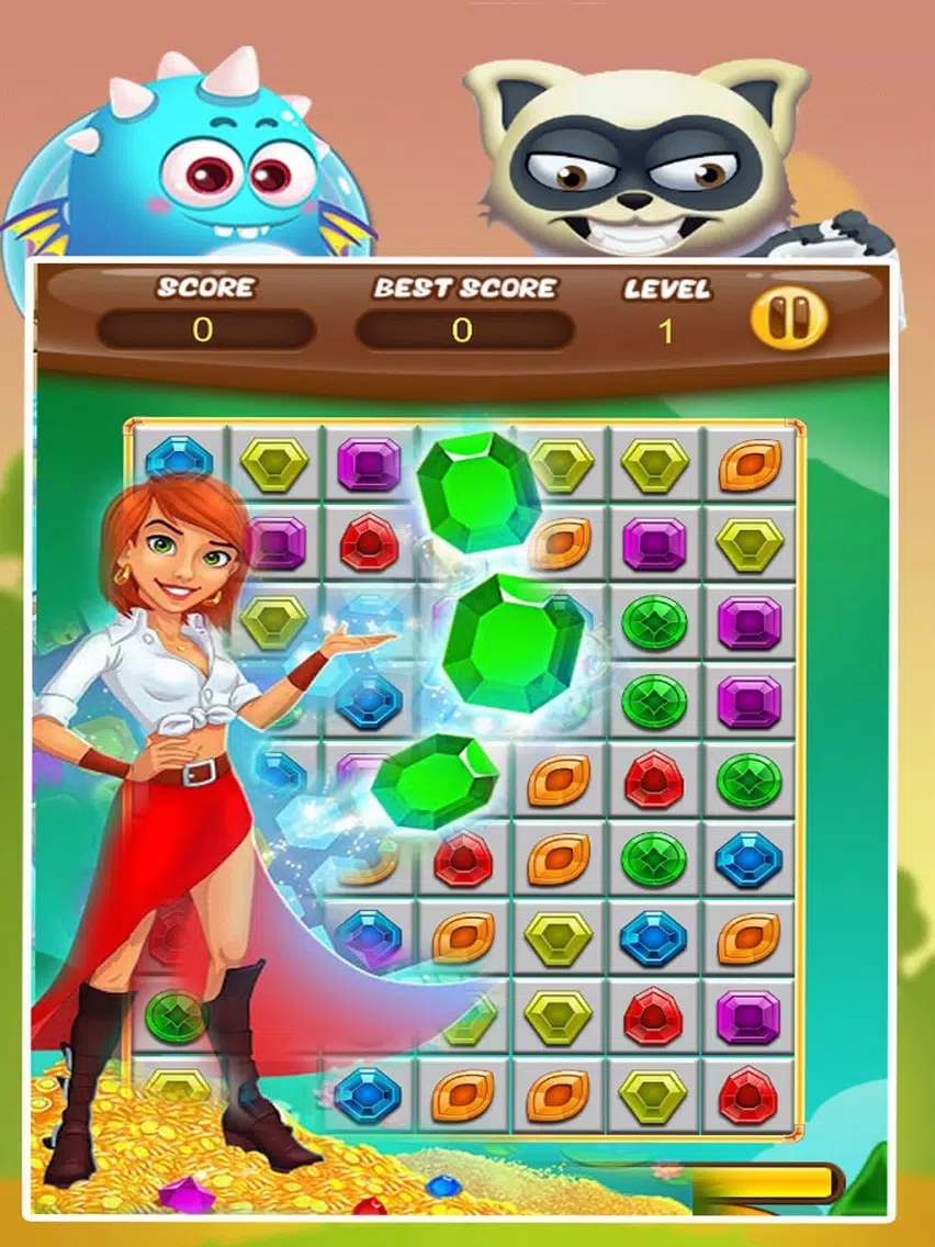 Jewel Splash - Puzzle Jewels Mania iPad  Screenshots