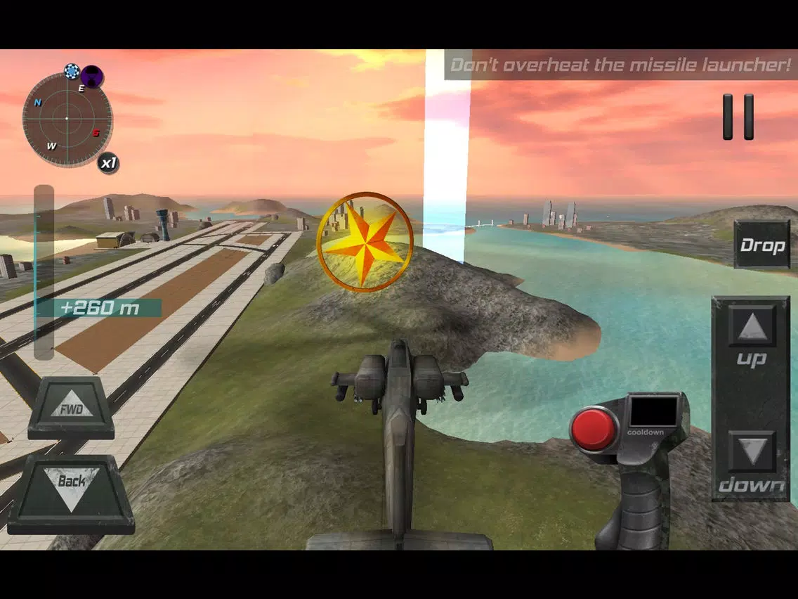 Capturas de tela do Helicopter 3D Flight Simulator 2 iPad 