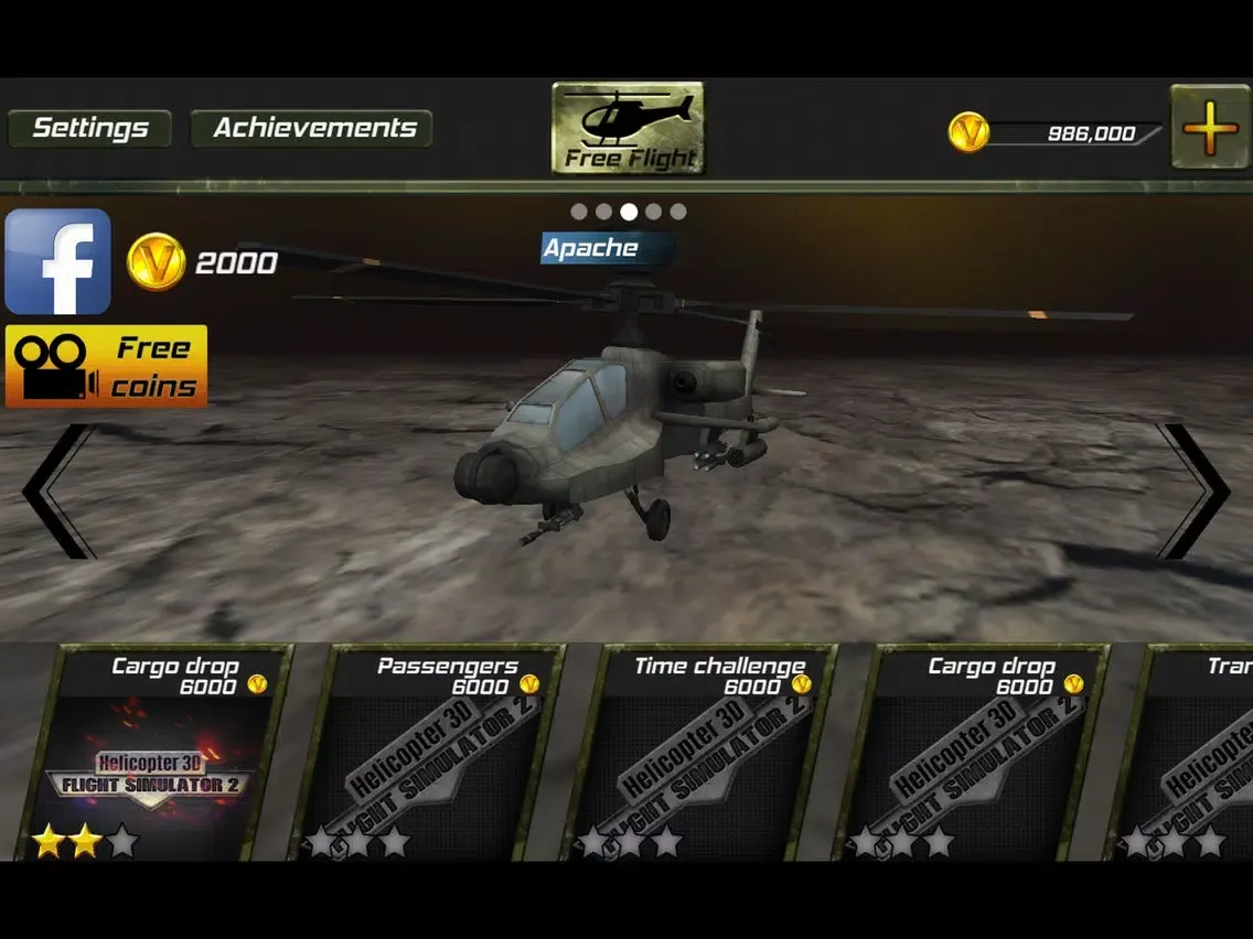 Helicopter 3D Flight Simulator 2 iPad Screenshots