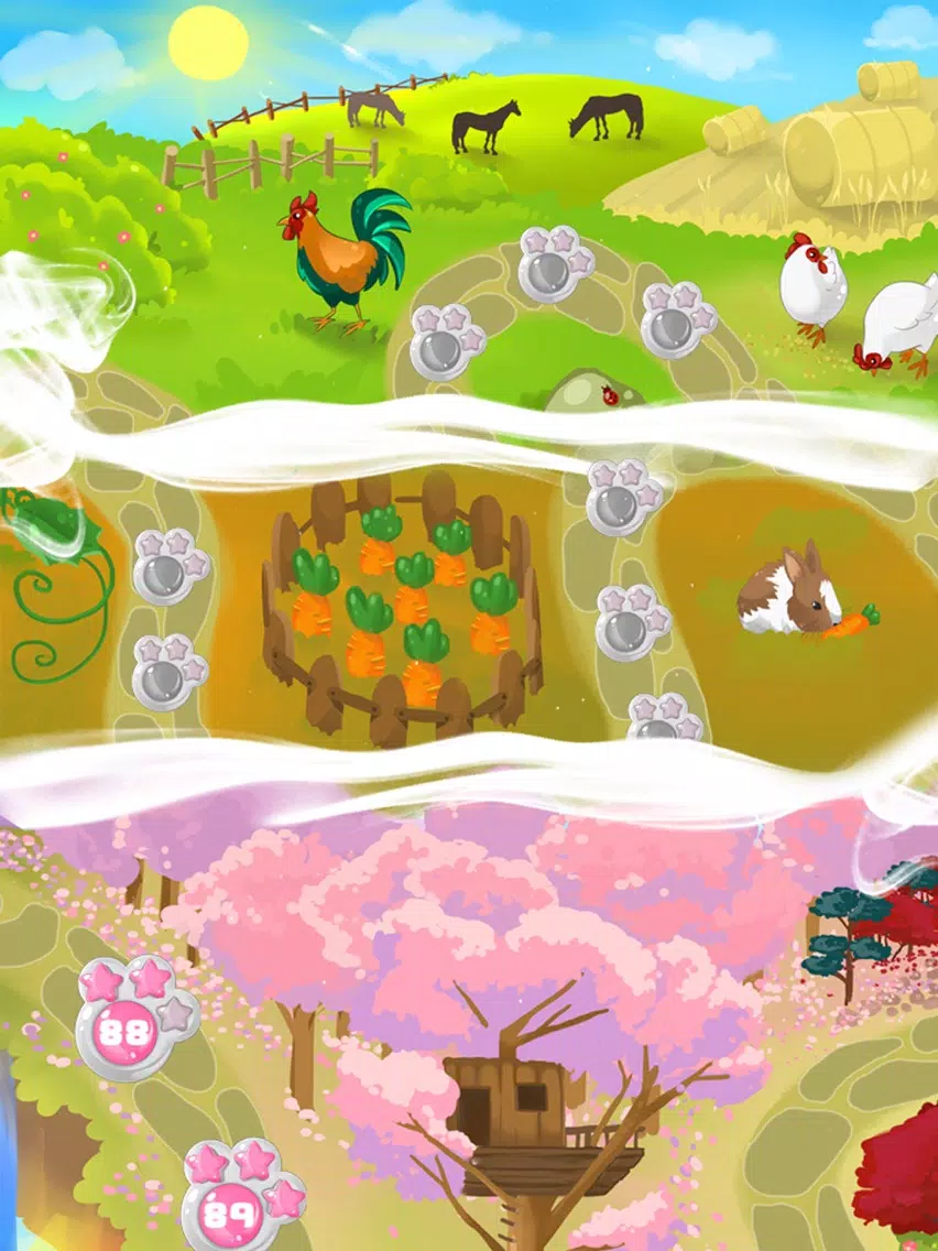 Kitty Cat Adventures: Match 3 iPad Screenshots