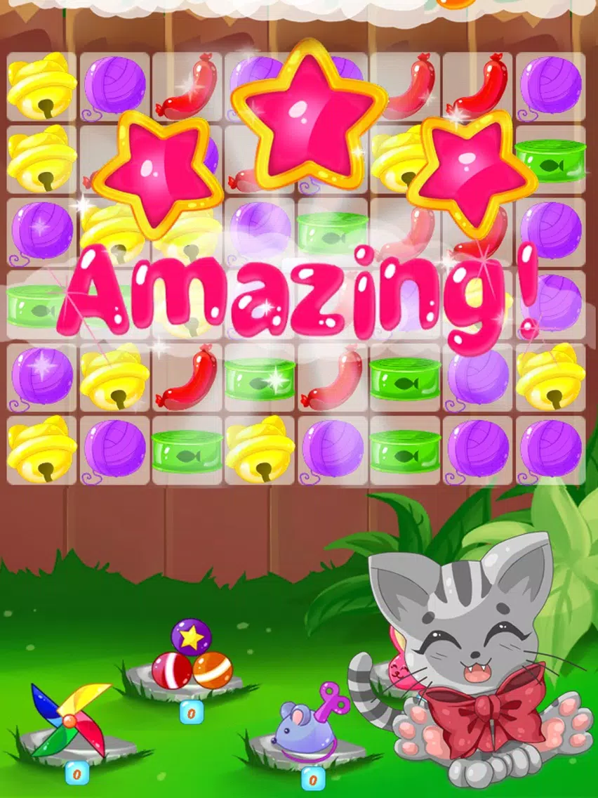 Kitty Cat Adventures: Match 3 iPad Screenshots