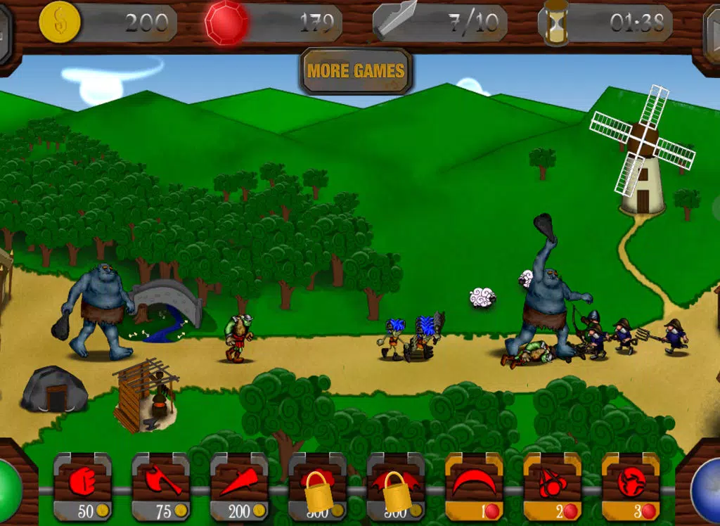 Pesky Humans 2D strategy game iPad  Screenshots