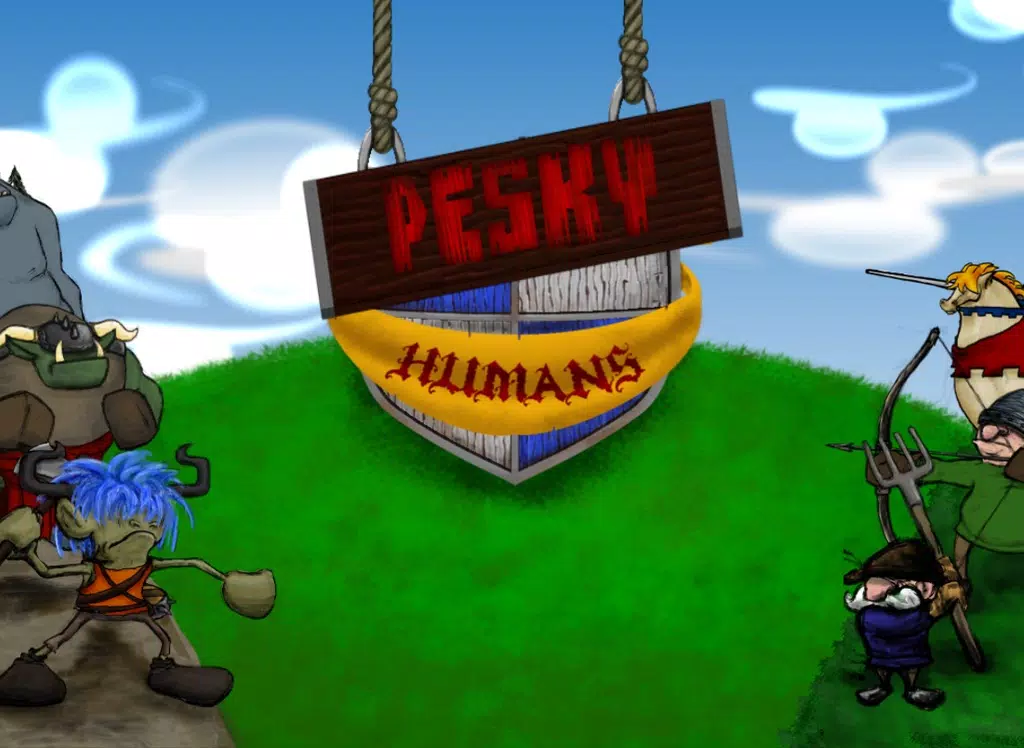 Pesky Humans 2D strategy game iPad  Screenshots