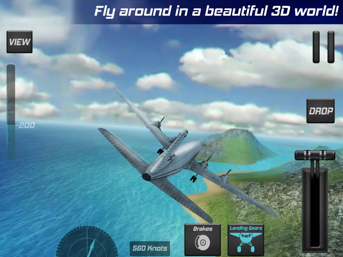 Real Pilot Flight Simulator 3D iPad  スクリーンショット