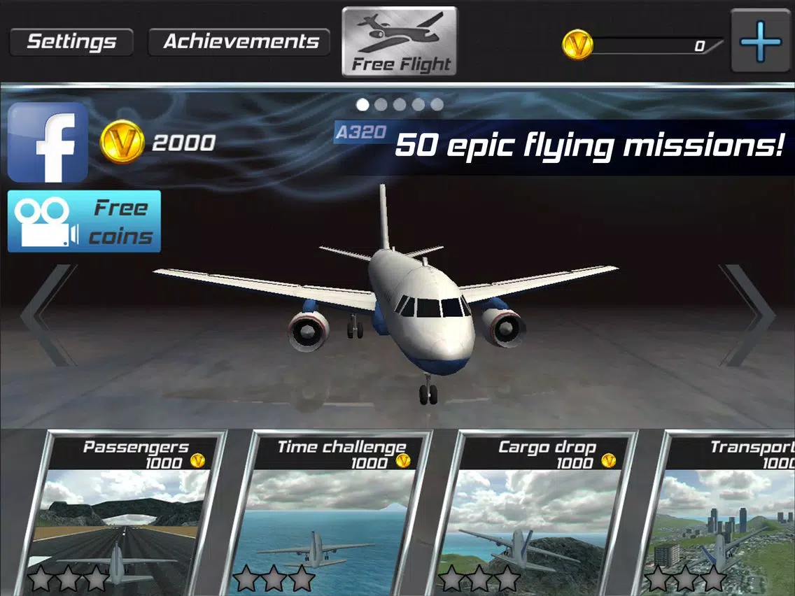 Real Pilot Flight Simulator 3D iPad  スクリーンショット