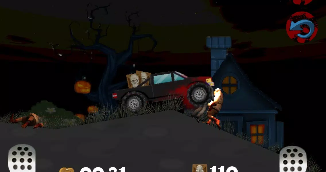 Tangkapan skrin Halloween drive smash zombies