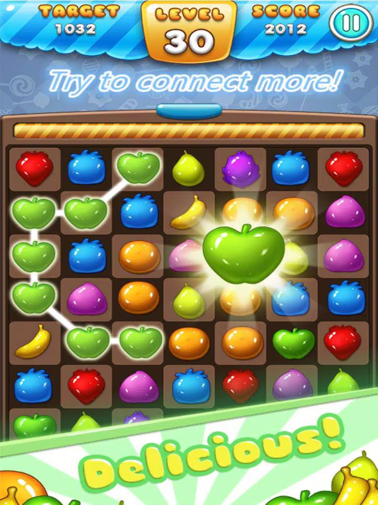 Ace Fruit Connect Sugar Mania HD 2 - Fruits Link Best Match 3 Puzzle Game Free iPad Screenshots